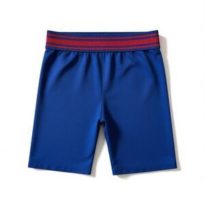 Victoria's Secret Pink Seamless Ribbed High Waist Bike Shorts Navy Red Stripe